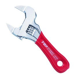 TOP Industry (TOP) Eco Fork Short Eco Wide Monkey Wrench Tip Ultra Thin Red Mouth Opening 0.2 - 1.0 inches (7 - 26 mm) Tip Thickness 0.1 inch (2.5 mm) Water Tap Mixing Faucet Tool HY-26STR-H Tsubame