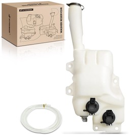 A-Premium Windshield Washer Reservoir Tank Assembly Compatible with Mazda 6 2005 2006 2007 2008 - with Pump & Cap & Fluid Level Sensor (For Naturally Aspirated Model)