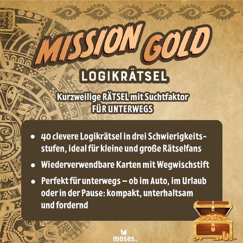moses. Mission Gold, Puzzle Logico con Fattore di dipendenza da