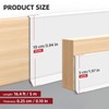 JSIWOTH 16.4Ft Vinyl Baseboard Molding Trim, Flexible Peel and Stick