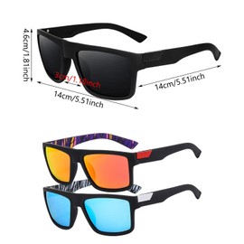 AWAVM 3PCS Mens Sunglasses,Polarised Sun Glasses,UV400 Protection Polarised Sunglasses,Retro Sun Glasses,Outdoors Sports Golf Cycling Fishing Hiking Eyewear sunglasses for men