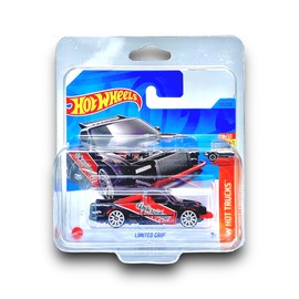Hot Wheels Limited Grip (Black & Red) 6/10 HW Hot Trucks - 2023-190/250 (Short Card) - COMES IN A KLAS CAR KEEPER PROTECTIVE COLLECTORS CASE - HKG56