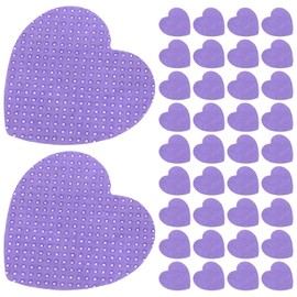 GALPADA Toallitas Quitaesmalte de Algodón para Uñas Acrílicas, 200 Hojas en Estuche Compacto para Viaje y Uso en Casa, Forma de Corazón Morado