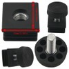 JJHXSM 4 Sets Square Nut Plugs Adjustable Feet Matching Table