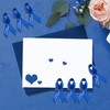 CRAFFANCY 100 PCS Blue Satin Ribbon Pins, Memorial Ribbon Brooches