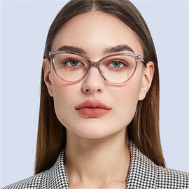 Transition Photochromic bifocal Cat Eye Progressive Multifocal Presbyopic Reading Glasses Sunglasses for Women Readers (leopard, 1.75, multiplier_x)