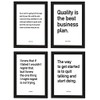 PicsonPaper, Set of 4 Business Quotes Unframed A4 Poster Quotes
