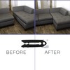 Couch Clamp Steel Non-Slip Sectional Connectors for Sliding Sofas, Adjustable