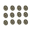 Zeckos Set of 12 Aged Bronze Cast Iron Cabinet Hardware