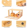 ETMI Bamboo Bread Box for Kitchen Countertop Pastry Display case