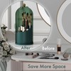 ZHUSSZHU Makeup Brush Holder with Lid Cosmetic Tools Organizer 360
