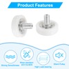 sourcing map 6 Pack Drawer Rollers, 22mm Plastic Drawer Pulley