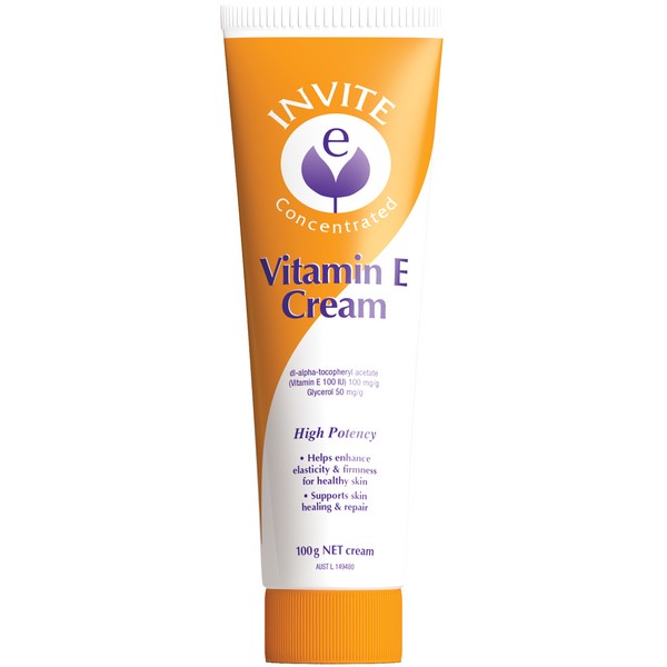 Invite E High Potency Vitamin E Cream 100g