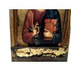 Handmade Wooden Greek Christian Orthodox Mount Athos Icon of Jesus