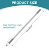 sourcing map 5pcs Double Ended Stud Screws, M6x150mm 304 Stainless