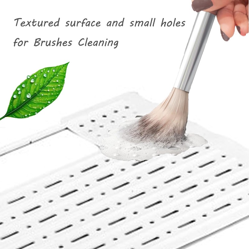 Funda De Silicona Para Lavabo, Alfombrilla Plegable Para Limpiar Brochas