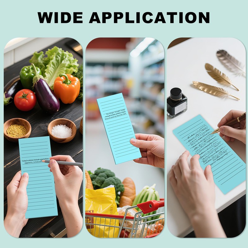 Magnetic Notepads Note Pads for Fridge with Full Magnet Back,