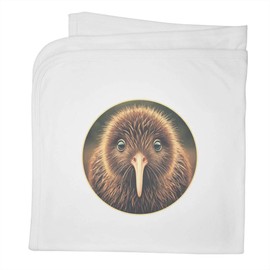 Azeeda 'Cute Kiwi Portrait' Cotton Baby Blanket/Shawl (BY00039771)