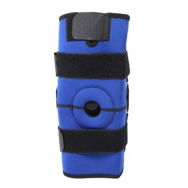 Aluminum Alloy Knee Brace Adjustable Knee Compression Wrap Knee Support Protector (Blue)