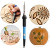 Wood Burning Kit Professional Pyrography Pen Tool Set Adjustable Temperature