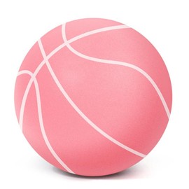 Silent Basketball No Noise, Uncoated High-Density Foam Quiet Basketball, Quiet Bounce Basketball Soundless Basketball Silent Basketball Dribbling Indoor - Color: P-ink