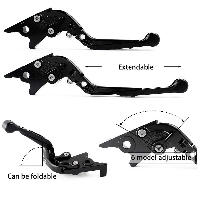 6 Adjustable Aluminum Brake Clutch Lever Set for Honda PCX