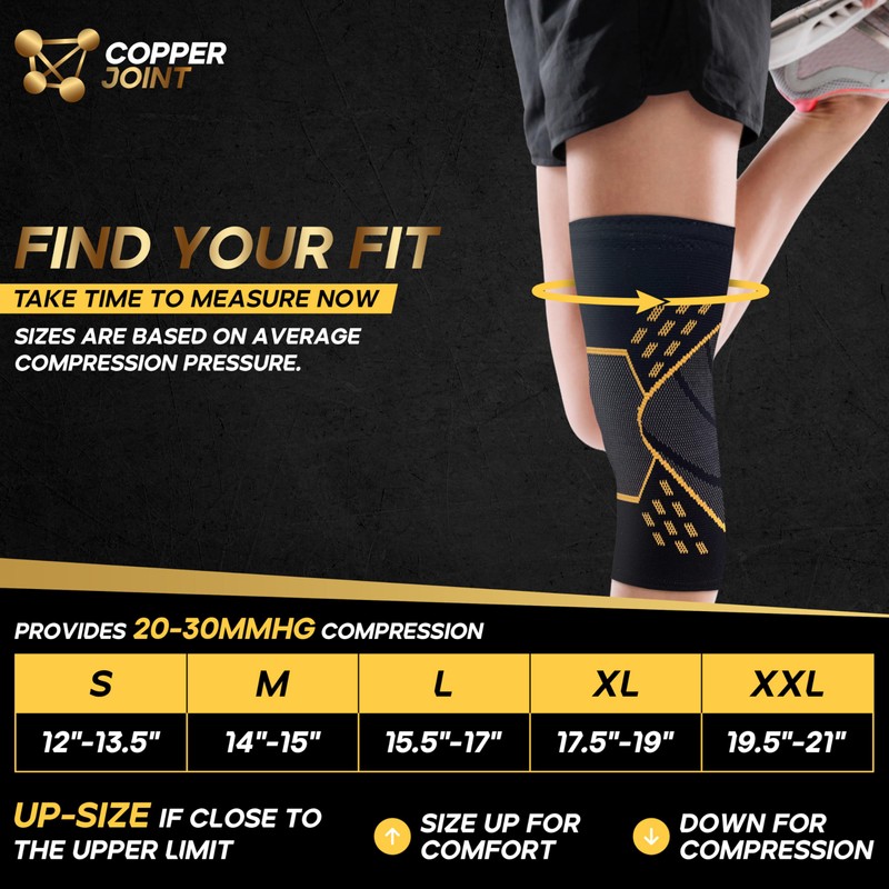CopperJoint Pull On Knee Brace Women Workout - Copper Infused