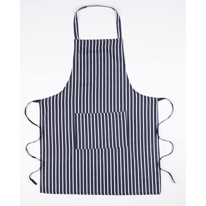 Maria Luxury Bedding & Linen Navy Unisex Adjustable Apron Bib