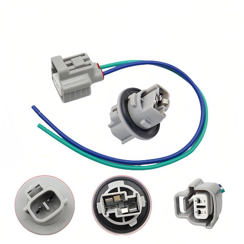 Lskioer 2 Set Turn Signal Socket and Connector Pigtail Lead,