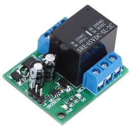 Self-Locking Relay Module, DC 5-24V 3-5A FlipFlop Latch DPDT Relay Module Double Pole Double Throw SelfLocking Bistable Relay Board (DC 6-24V)