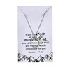 Tobestu Mustard Seed Faith Necklace Seed Charm Christian Pendant Religious