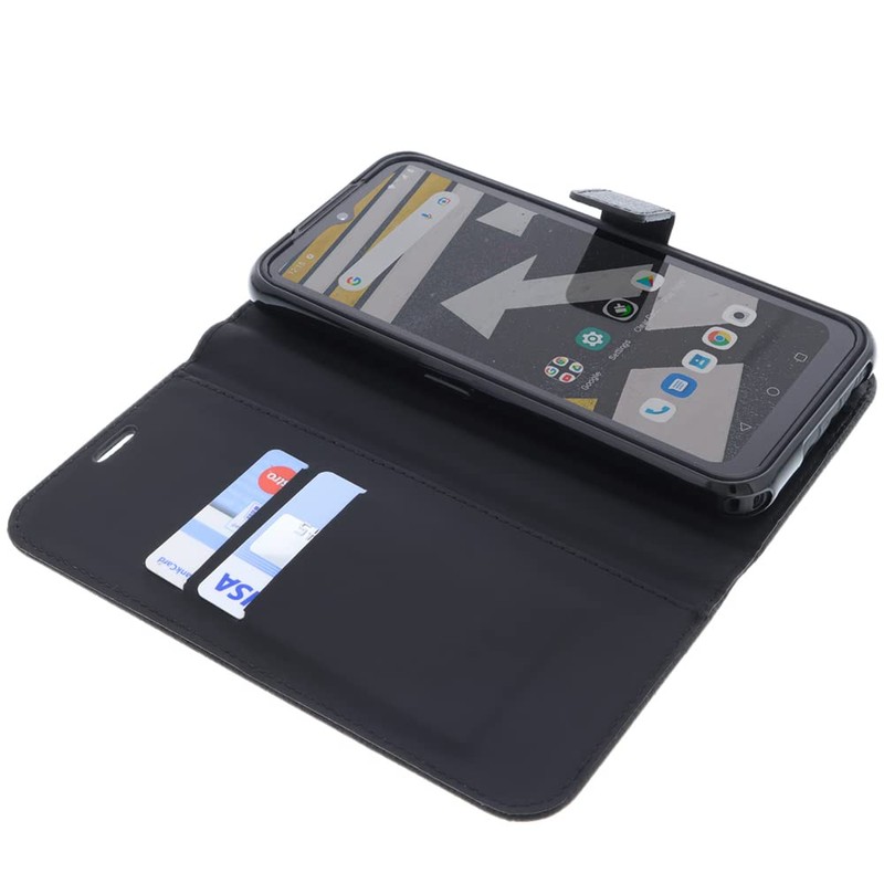 foto-kontor Case Compatible with CAT S53 Protective Book Style Black