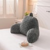Aimuan Reading Pillow Bed Rest Wedge Backrest Pillow with Arms