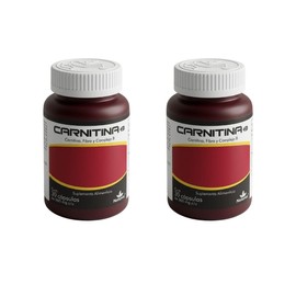 Carnitina Suplemento Alimenticio con Fibra y Complejo B | Apoyo Metabólico y Energía | 30 Cápsulas por Frasco | Fórmula Nutricional para Adultos | Nat