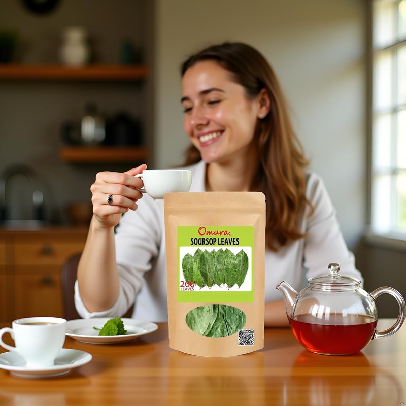 Omura Dried Soursop Leaves - 200 Graviola Soursop Leaf Tea