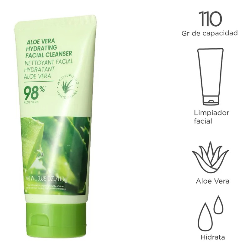 Miniso Limpiador Facial Hidratante 110 Gr Aloe Vera