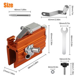 Eztronics Corp® Chainsaw Chain Sharpening Jig,Tooth Sharpener Chainsaw Sharpener Kit Sharpening Set Chainsaw Aluminum Alloy Hand Cranks Saw Chains Sharpener,Suitable for Most 12-20" Chainsaw