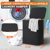 GARPROVM Double Laundry Hamper with Lid 150L Large Laundry Basket