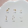 Nail Art Metal Stud Set, Gold & Silver Hemispherical Shape,
