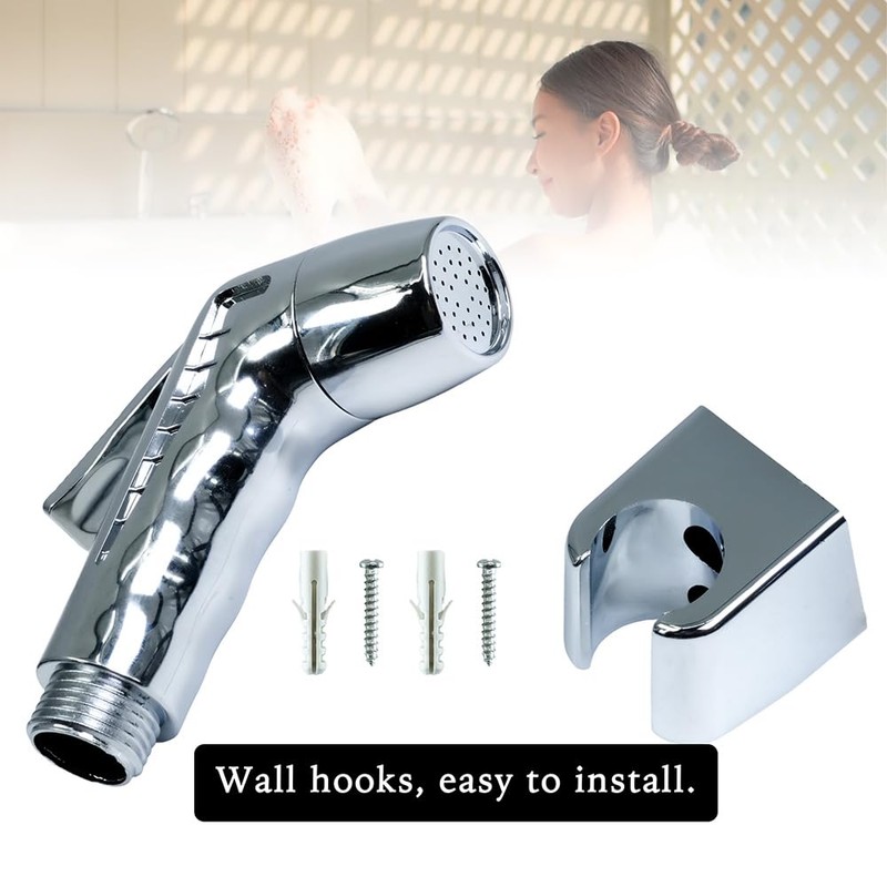 Selyse Chrome Bidet Hand Shower Set with ABS Shower Head