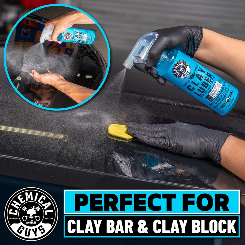 Chemical Guys Clay Bar Kit, Medium Duty with Luber Synthetic