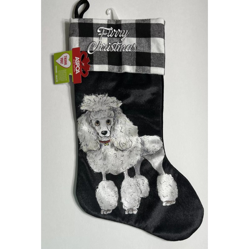 ASPCA White Poodle Christmas Stocking ASPCA New With Tag Dog