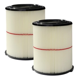 Replacement 38754 Filter Compatible with Craftsman Wet Dry Vac CMXZVBE38754, Fits 5–20 Gallon Models (2 Pack)