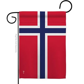 Americana Home & Garden G142174-P3 Norway World Nationality Decorative Vertical Garden Flag, 13"x 18.5", Multi-Color