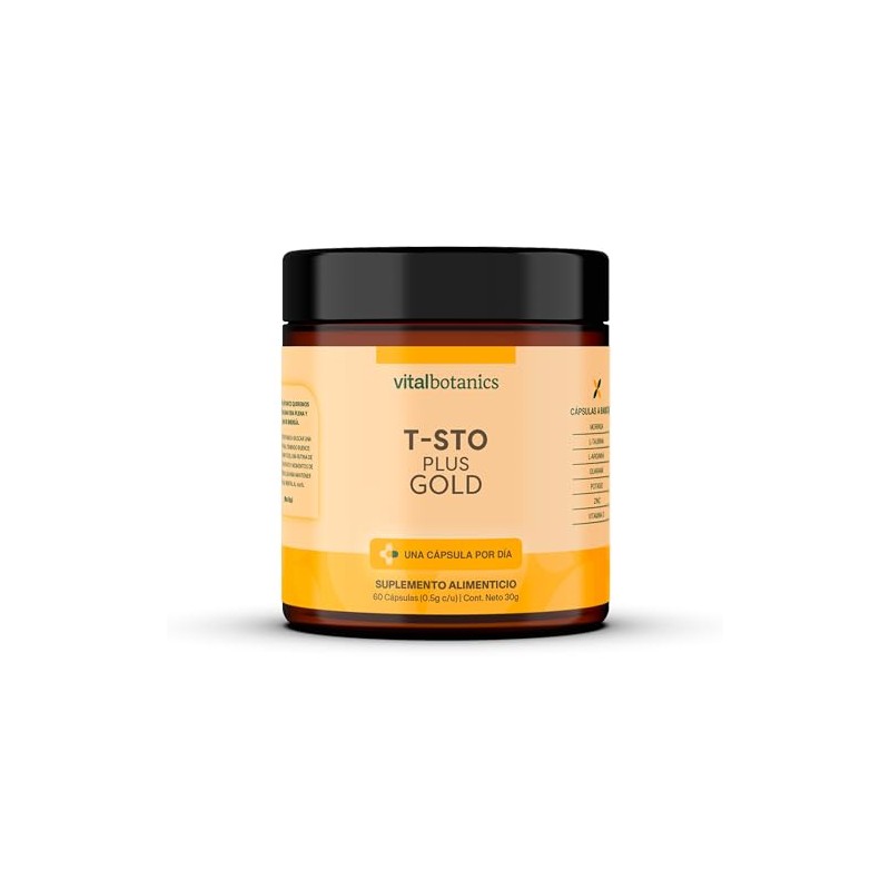 Sto Plus Gold Vitamina Potasio Zinc Arginina Vital Botanics