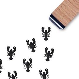 Lobster Rubber Stamp, 3/5 Inch Wedding Meal Choice Small Mini Stamp for Scrapbooking Craft