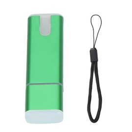 Flash Drive Portable Green U Disk Large Storage Stick with LED Light Antilost Lanyard for Computer Laptop(64GB )