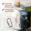 MyIdeaz Carabiner with spring-loaded gate, D shape carabiner set, 80
