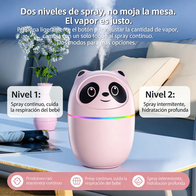 Humidificador Para Bebé Difusor Aromas Sin Ruido Luz