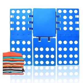 WedDecor Wardrobe Storage Organizer (Blue) | Cloth Organizer and T-Shirt Folder, Durable Shirt Folder for Neat Wardrobe Organization Shirts and Tops (Folded Size: 31cm x 23.5cm)